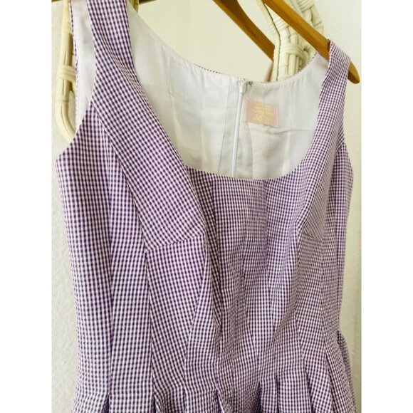 Wendy Harrison Pink Label Purple Fit and Flare Dress Sz S - Picture 5 of 9